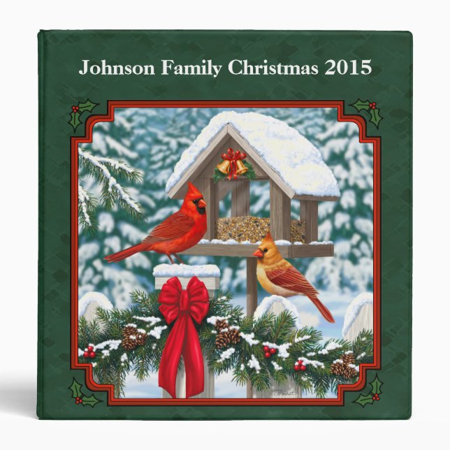 Cardinals Christmas Feast Green Binder (Front)