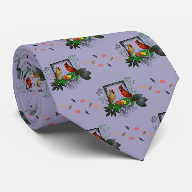 Cardinals Corner Tie (Lilac) (Rolled)
