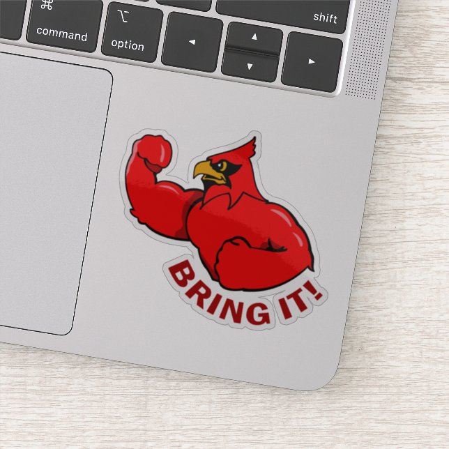 Cardinals Custom-Cut Vinyl Sticker (Detail)