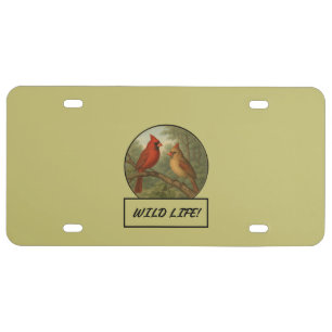 Cardinals Dark Khaki Auto/Truck License Plate