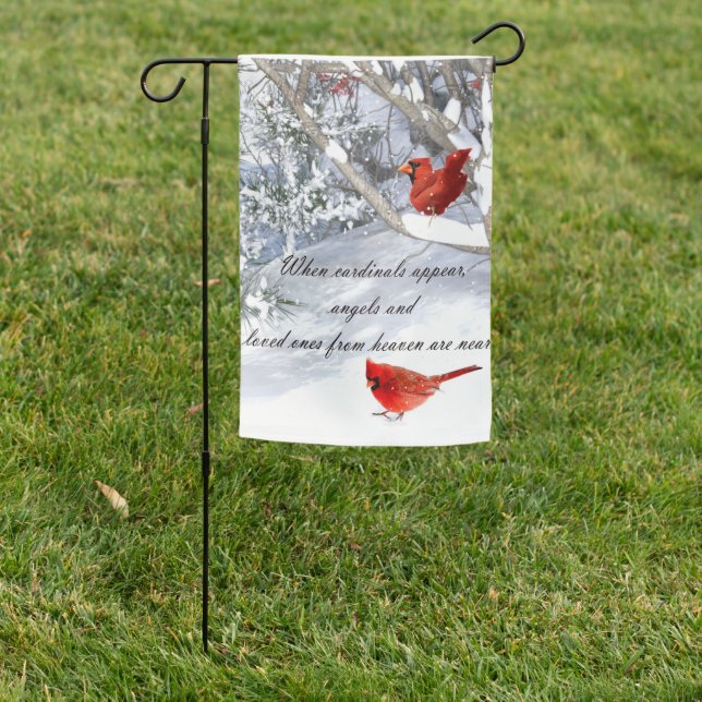 Cardinals from heaven garden flag (In SItu)