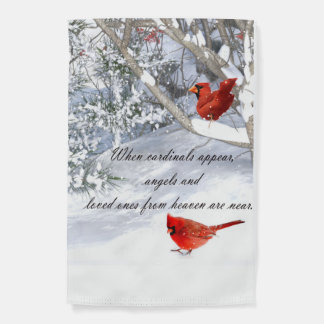 Cardinals from heaven garden flag