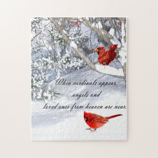 cardinals from heaven jigsaw puzzle (Vertical)