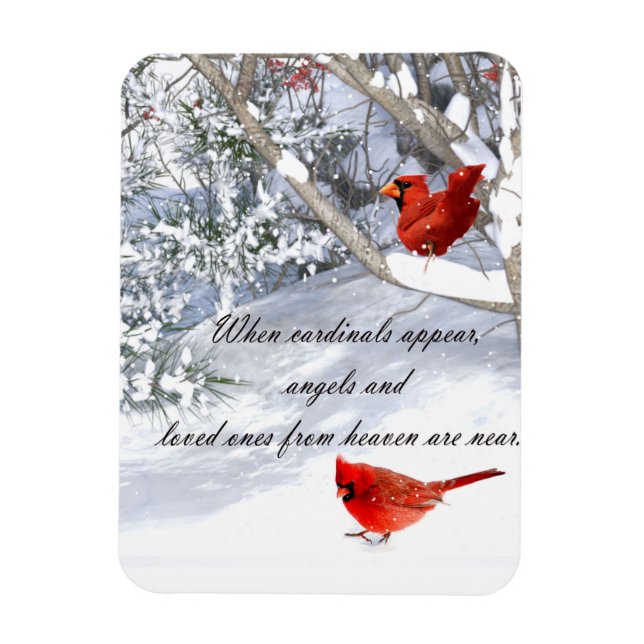 cardinals from heaven    magnet (Vertical)