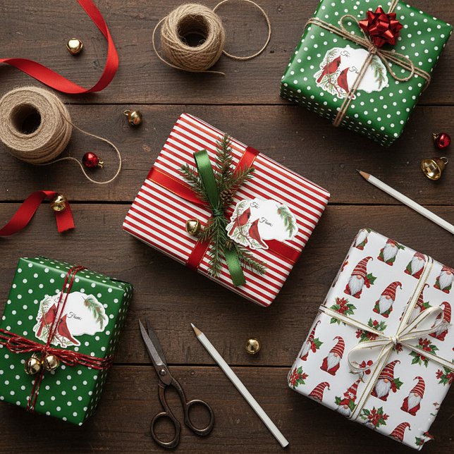 Cardinals gift tags sticker (Creator Uploaded)