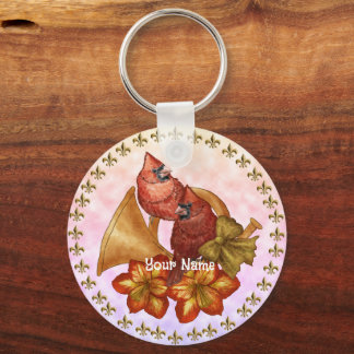 Cardinals Horn  Keychain