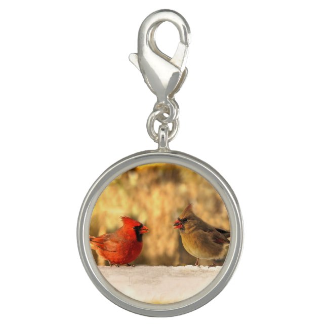 Cardinals in Autumn Charm Bracelet (Front)