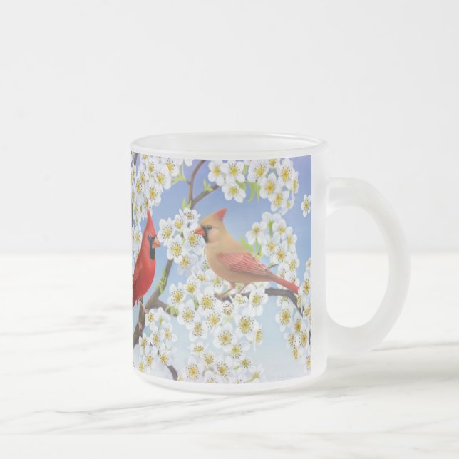 Cardinals in Flowering Apple Tree Mug (Right)