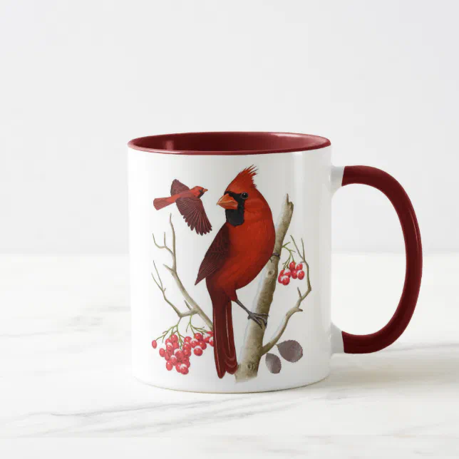 Cardinals in the Wild" Bird Coffee Mug | Zazzle