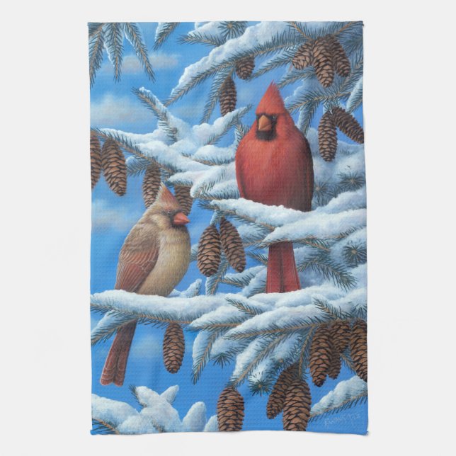 Cardinals Kitchen Towel (Vertical)