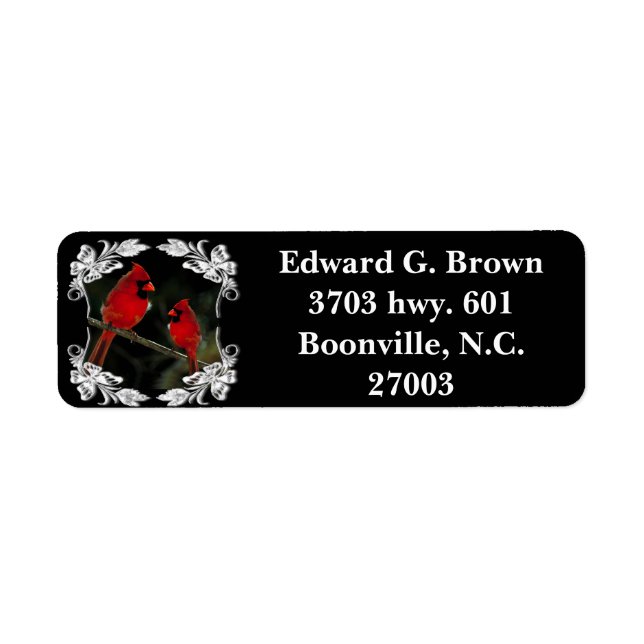 CARDINALS LABEL (Front)