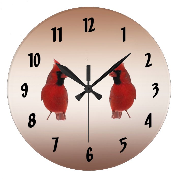 Cardinals Large Clock | Zazzle.com