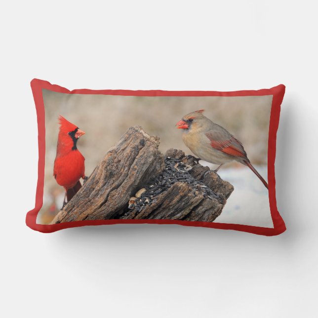 Cardinals Lumbar Pillow (Front)