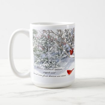 Cardinals Message From Heaven Mug by RenderlyYours at Zazzle