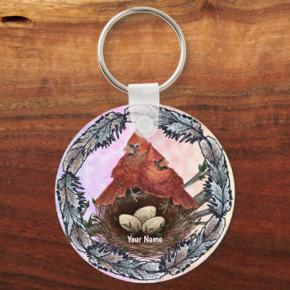 Cardinals Nest Keychain