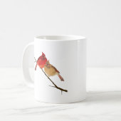cardinals on a branch coffee mug (Front Left)