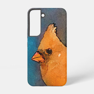 Cardinals on the Fence Painting - Original Art Samsung Galaxy S22 Case