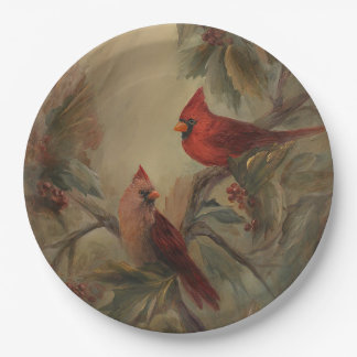 Cardinals Paper Plates
