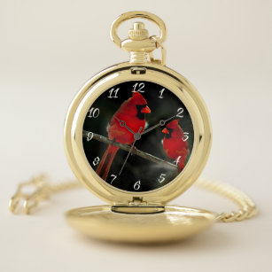 Gold Louisville Cardinals Pocket Watch