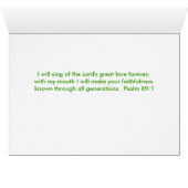 Cardinals, Psalm 89:1 Cards (Inside Horizontal (Bottom))