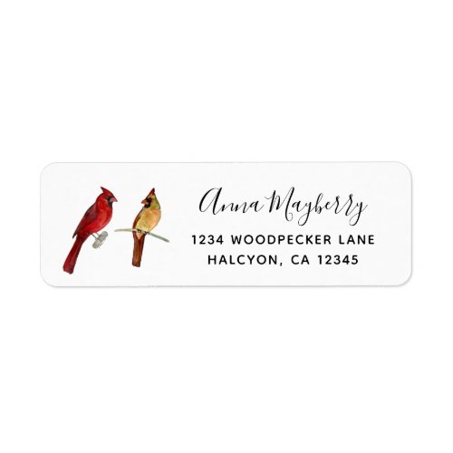 Cardinals Return Address Label