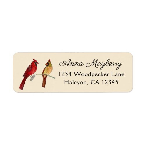 Cardinals Return Address Label