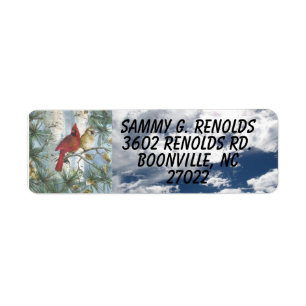 CARDINALS- RETURN ADDRESS LABELS