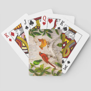 Cardinals Singing of love Poker Cards