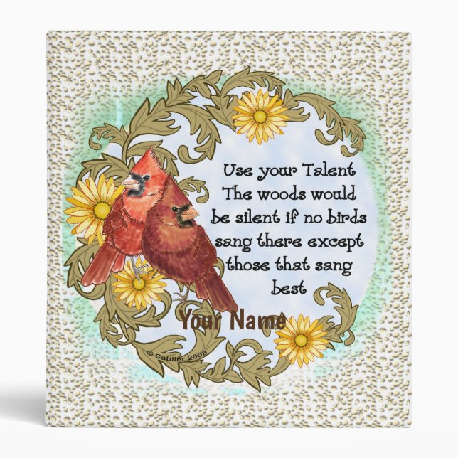 Cardinals Talent  Christian binder  (Front)