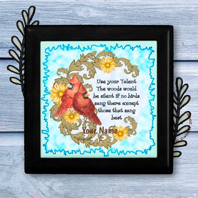 Cardinals Talent Christian gift box (Cardinals Talent Gift Box By ArtMuvz Illustration.)