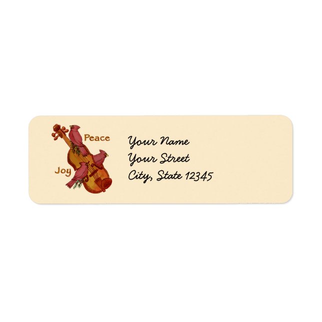 Cardinals Violin address labels (Front)