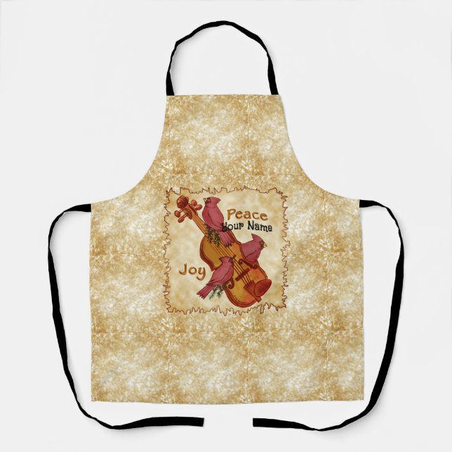 Cardinals Violin apron  (Front)