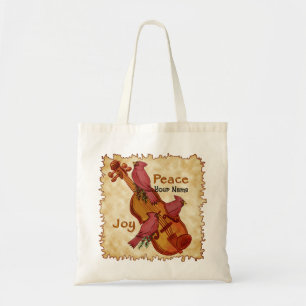 Cardinals Violin tote bags