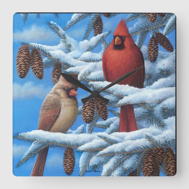 Cardinals Wall Clock (Front)