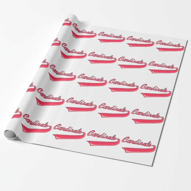 Cardinals Wrapping Paper (Unrolled)