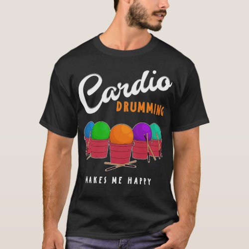 Cardio Drumming Squad Group animal african  T_Shirt