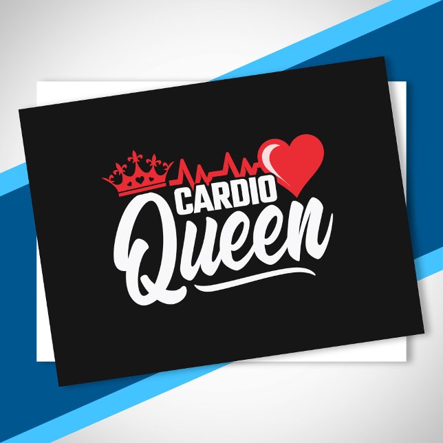 Cardio Fitness Queen Crown Gym Exercise Workout  Postcard (Creator Uploaded)