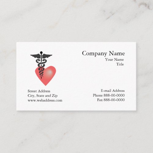 Cardiologist  Appointment Business Card