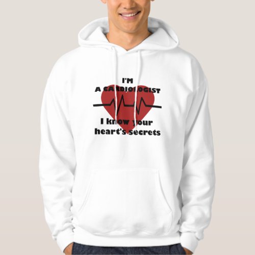 Cardiologist at work Red White Hoodie
