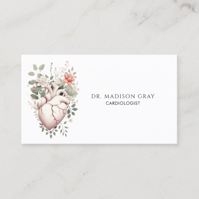 Cardiologist Business And Appointment Business Card (Front)