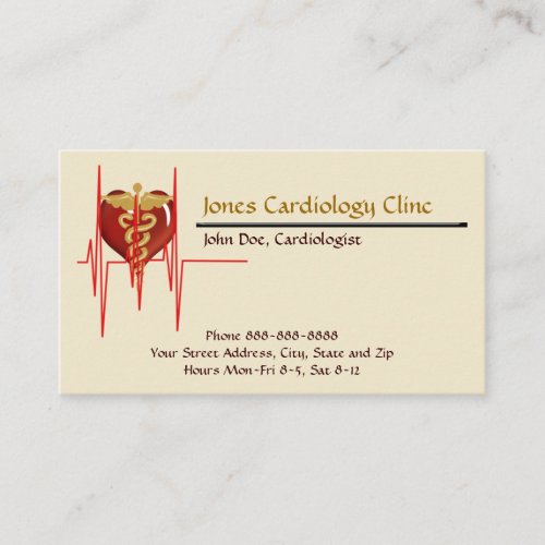 Cardiologist  Business Card