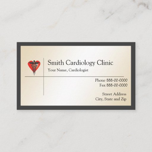 Customizable Cardiologist  Business Card