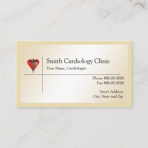 Cardiologist  Business Card