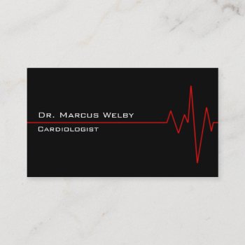 Cardiologist Business Card by pixelholicBC at Zazzle