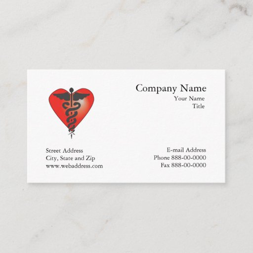 Customizable Cardiologist  Business Card