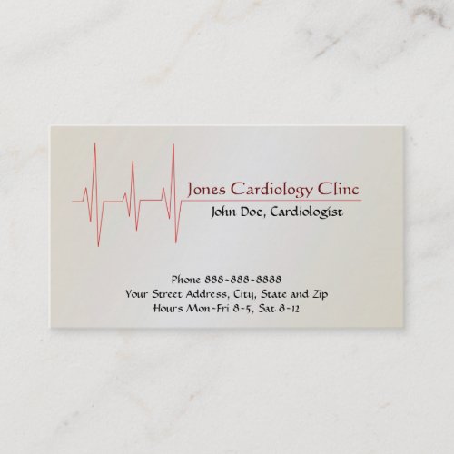 Cardiologist  Business Card