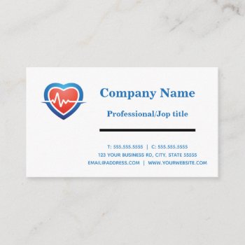Cardiologist  Business Card by Clothes_Hanger at Zazzle