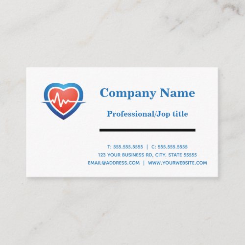 CARDIOLOGIST  BUSINESS CARD