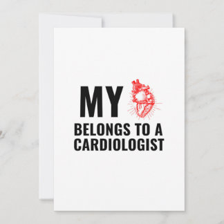 Cardiologist doctor funny heart thank you card