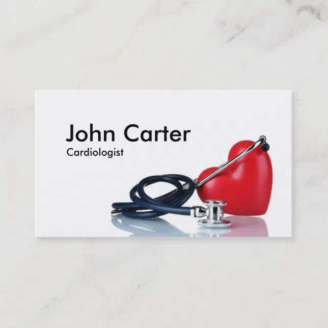 Cardiologist Family Doctor Clinic First Aid Business Card | Zazzle